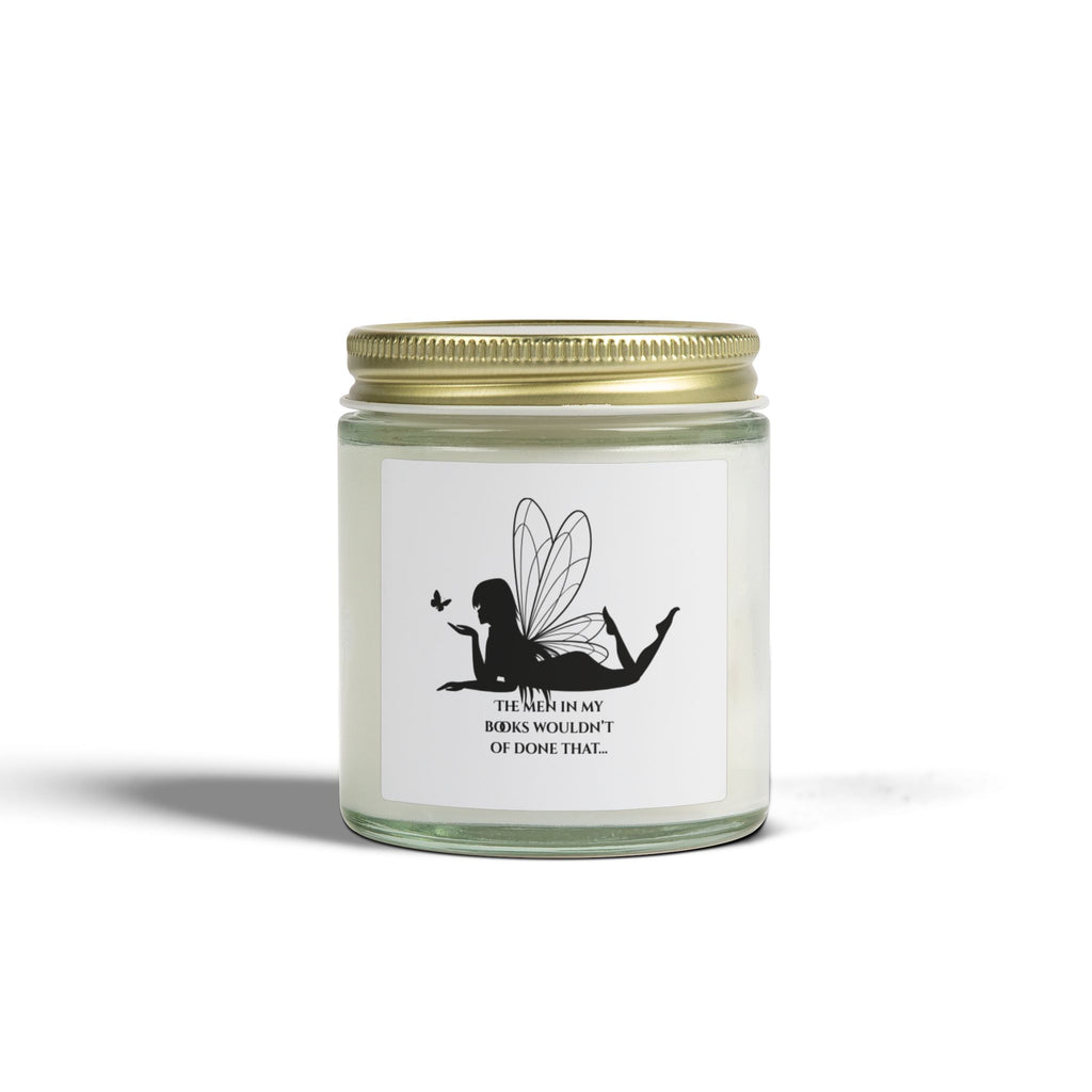 "Men in my books"-Coconut Apricot Soy Candle