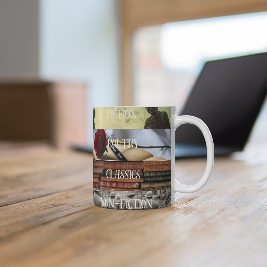 Book Genre Collage Mug