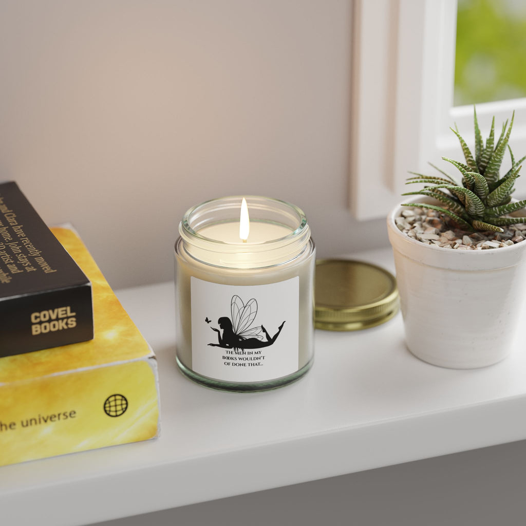 "Men in my books"-Coconut Apricot Soy Candle