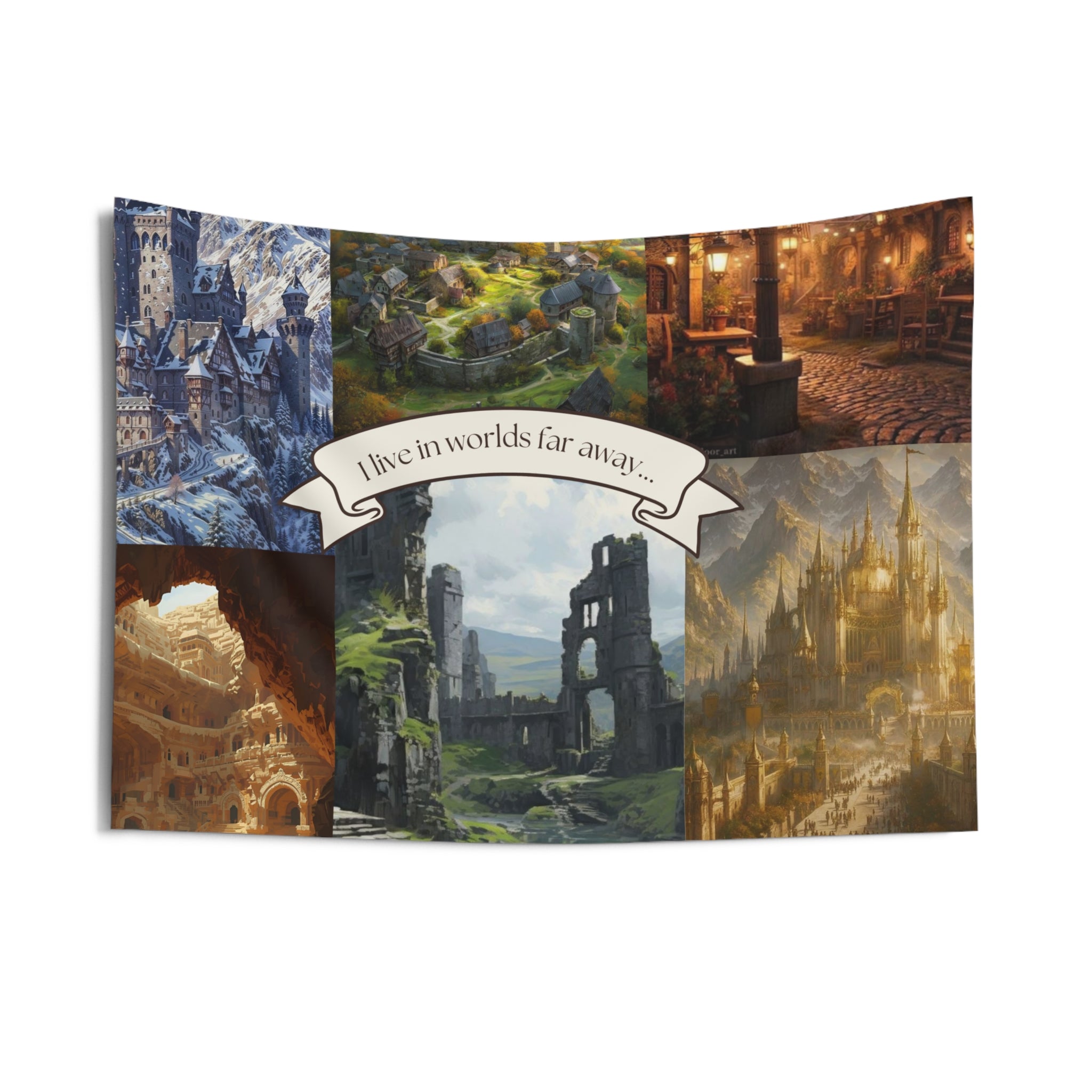 Fantasy Landscape Wall Tapestry