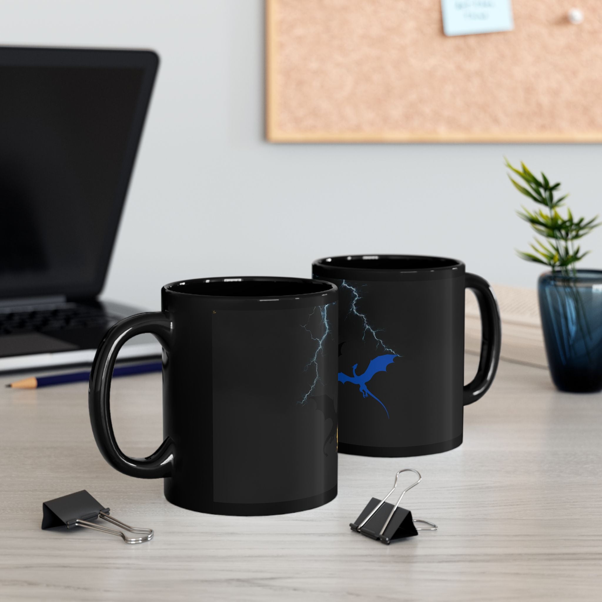 Dragon  Black Mug