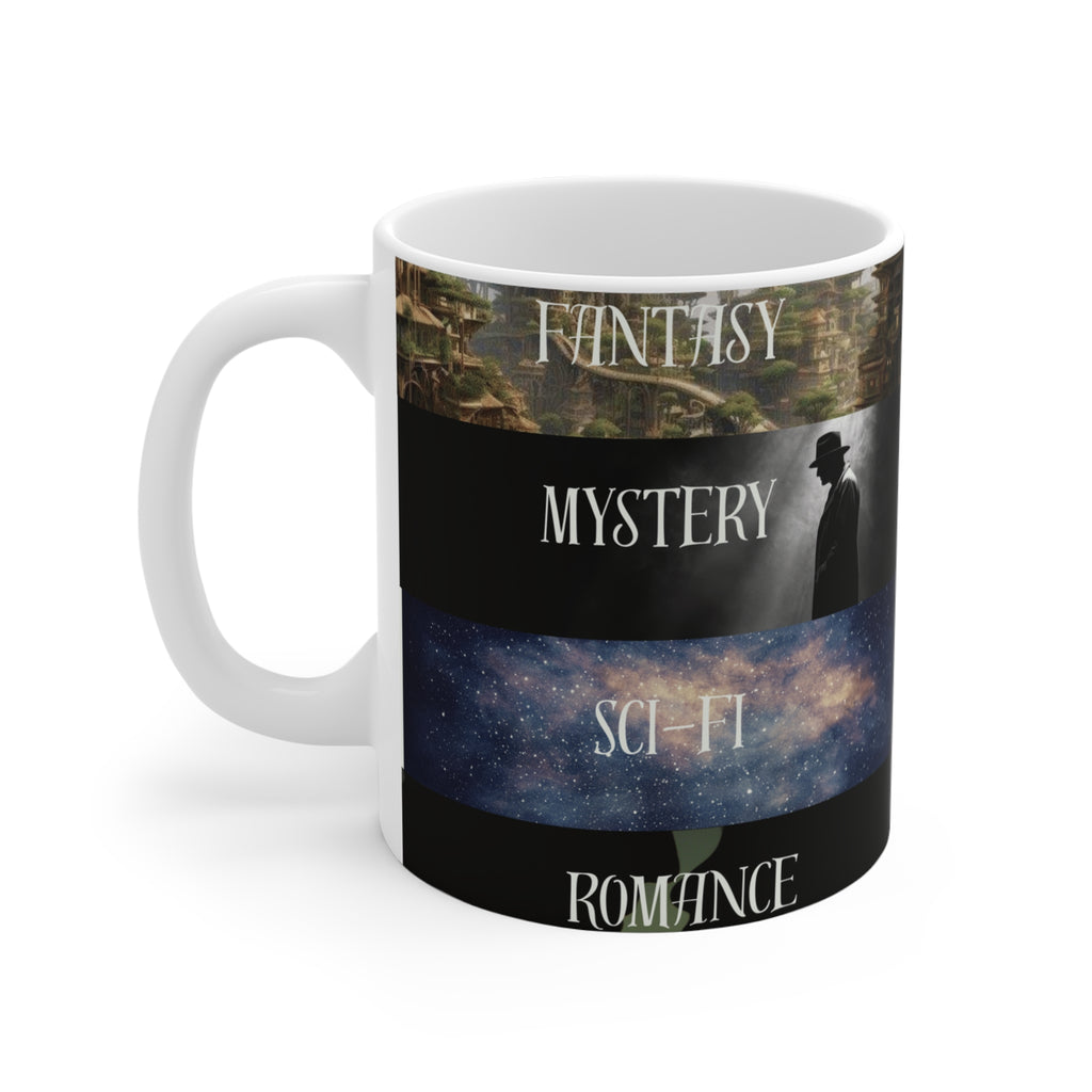 Book Genre Collage Mug