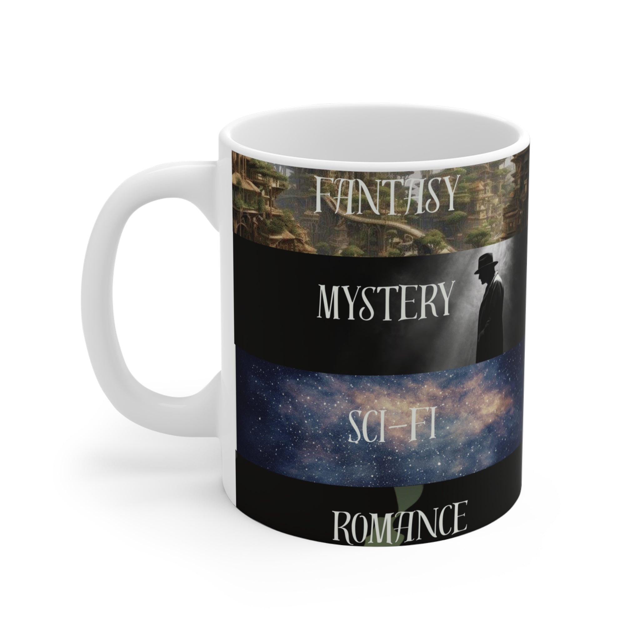 Book Genre Collage Mug