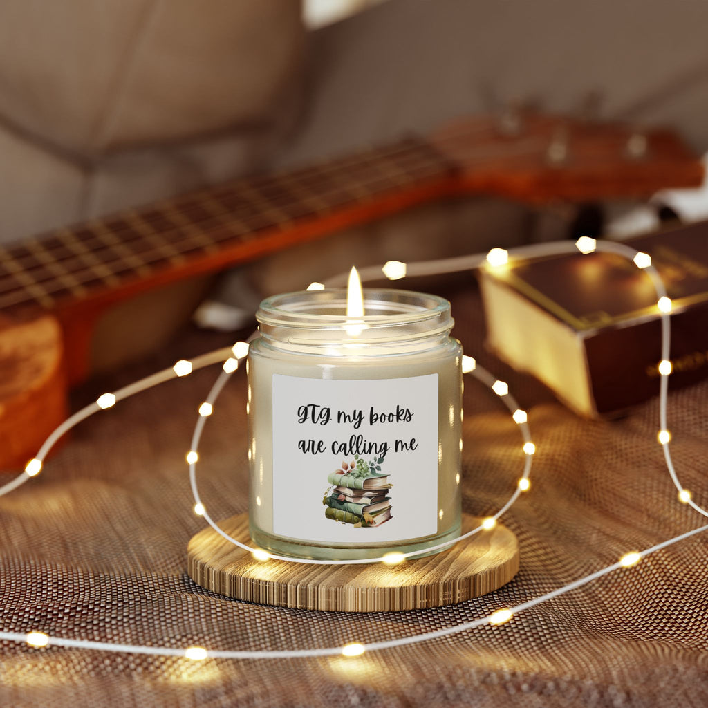 Book Lover Candle — Coconut Apricot Scented Soy Jar