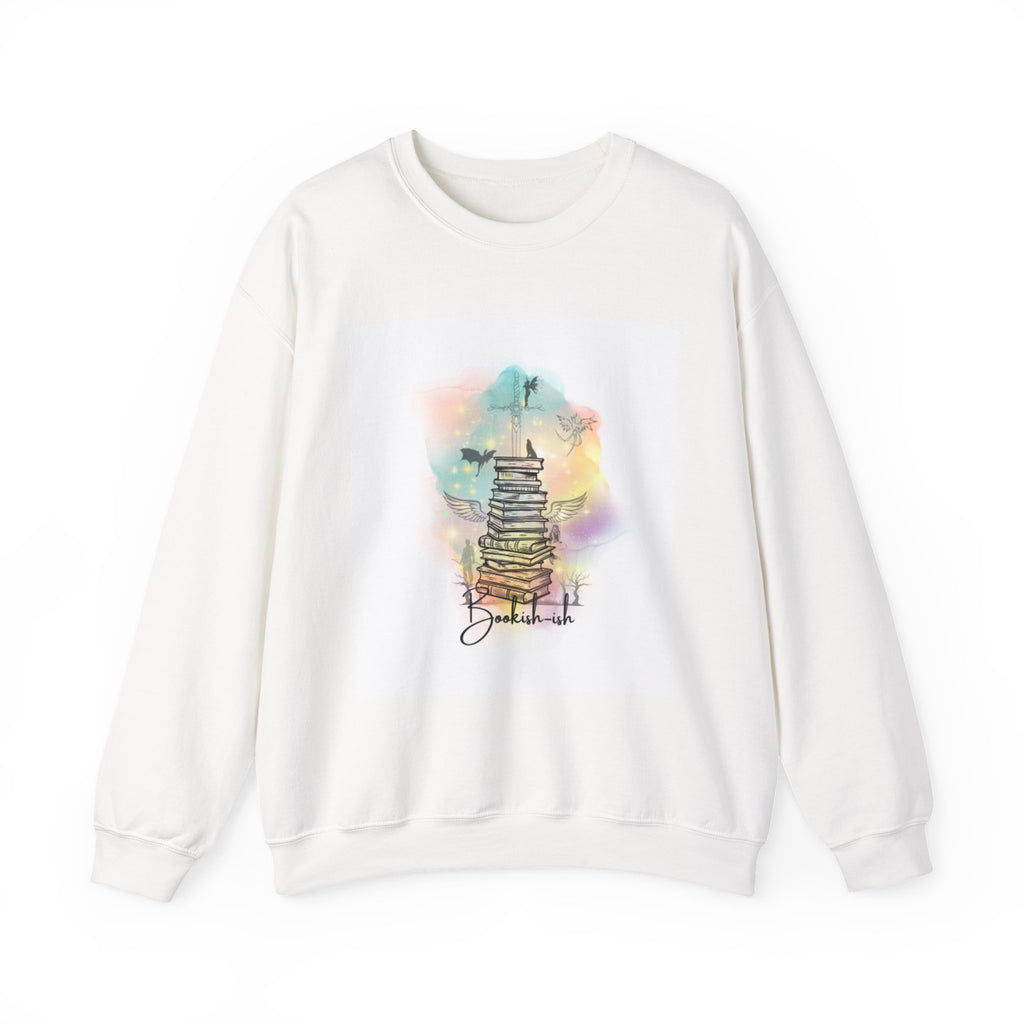 Pagoda Watercolor Sweatshirt-Bookish-ish